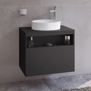 Тумба с раковиной Keuco Stageline 32855 65 см, вулканит Тумба с раковиной Keuco Stageline 32855 65 см, вулканит