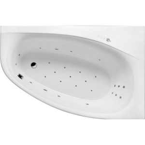 Акриловая ванна Excellent Kameleon WAEX.KMP17.ULTRA P 170x110 см, угловая, с гидромассажем, с каркасом, со сливом-переливом, асимметричная