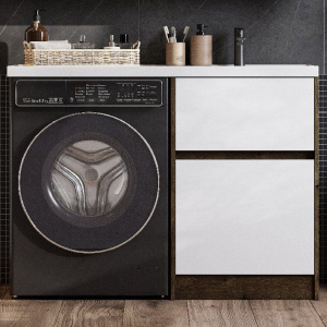 Тумба с раковиной AQUATON Лондри 60 R, дуб рустикальный, белый Тумба с раковиной AQUATON Лондри 60 R, дуб рустикальный, белый