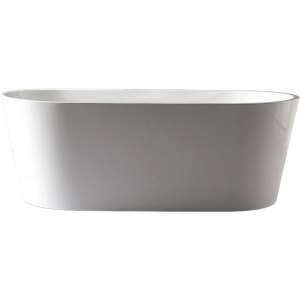 Акриловая ванна BelBagno BB202-1600-800 160x80 см, отдельностоящая, овальная, с ножками, со сливом-переливом