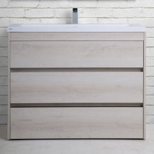 Тумба с раковиной Art&Max Family 100, напольная, Pino Bianco