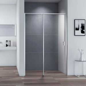 Душевая дверь в нишу Cezares Urban B 12 120 C Cr профиль хром, стекло прозрачное