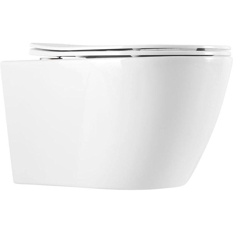 Купить Унитаз подвесной Art&Max Romantic AM213CHR/SC с микролифтом, белый в Москве с доставкой Унитаз подвесной Art&Max Romantic AM213CHR/SC с микролифтом, белый