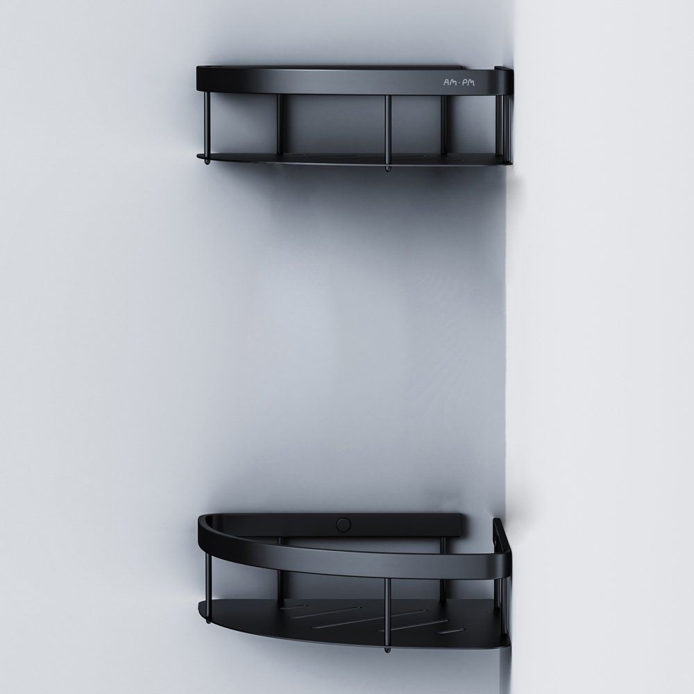 Купить Полка AM.PM Sense L A7454222 угловая, черная, 2 шт. в Москве с доставкой Полка AM.PM Sense L A7454222 угловая, черная, 2 шт.