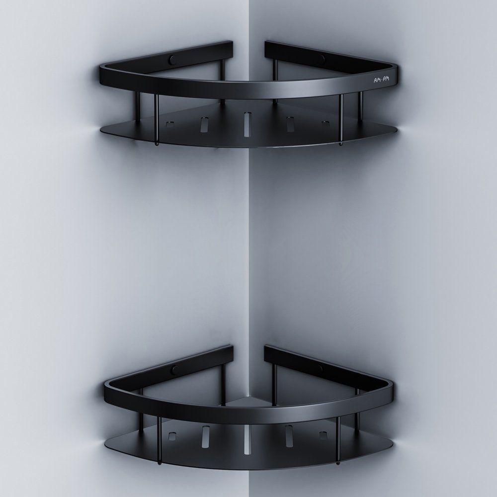 Купить Полка AM.PM Sense L A7454222 угловая, черная, 2 шт. в Москве с доставкой Полка AM.PM Sense L A7454222 угловая, черная, 2 шт.