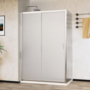 Душевой уголок Vincea City VSR-5CT9012MT 120х90 см, профиль хром, стекло текстурное