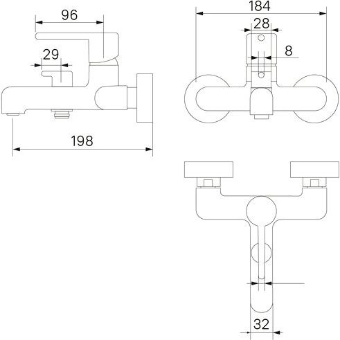 Купить Смеситель для ванны с душем IDDIS AIGSB00i02WA хром в Москве с доставкой Смеситель для ванны с душем IDDIS AIGSB00i02WA хром