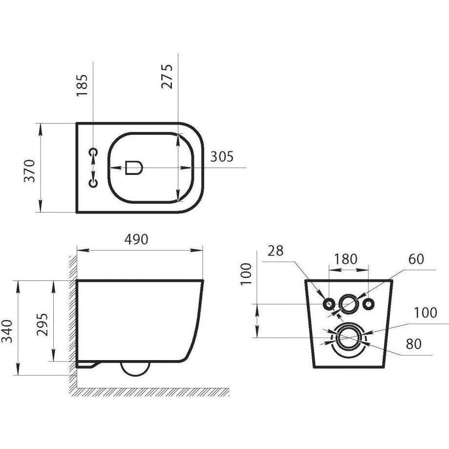 Купить Унитаз подвесной Art&Max Bologna AM211CHR/AM211SC безободковый, с микролифтом, белый в Москве с доставкой Унитаз подвесной Art&Max Bologna AM211CHR/AM211SC безободковый, с микролифтом, белый