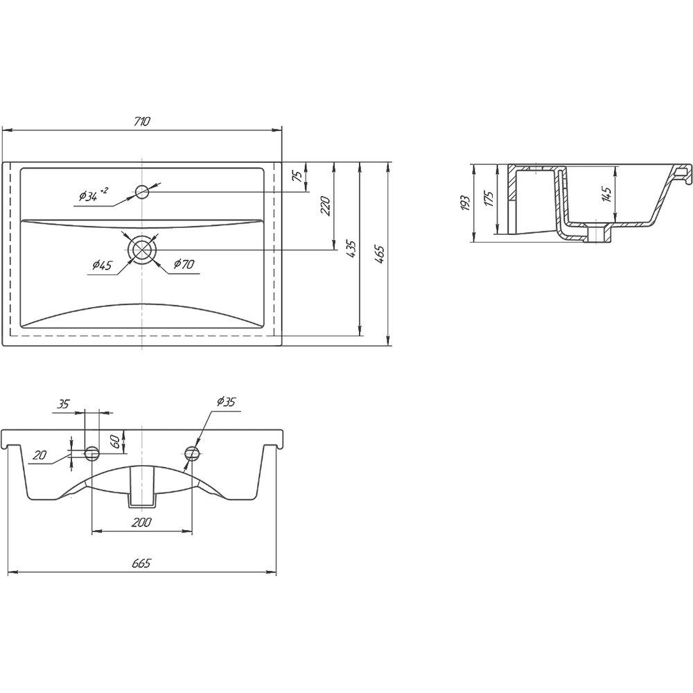 Купить Мебель для ванной Onika Тимбер 70.10 белая, дуб сонома в Москве с доставкой Мебель для ванной Onika Тимбер 70.10 белая, дуб сонома