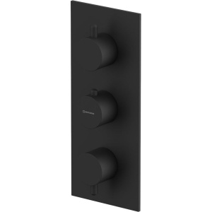 Термостатический смеситель WHITECROSS Y Y1238BL С ВНУТРЕННЕЙ ЧАСТЬЮ, для ванны с душем, черный матовый