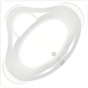 Акриловая ванна Bas Мега 160x160 см, угловая, с каркасом, для двоих, четверть круга