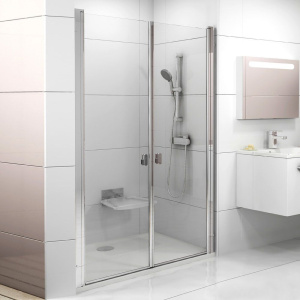 Душевая дверь в нишу Ravak Chrome CSDL2-120 Transparent, профиль блестящий