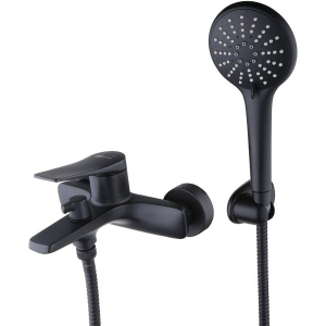 Смеситель для ванны с душем Lemark Bronx LM3714BL черный