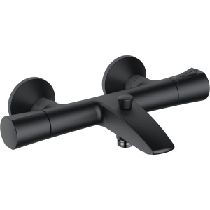 Термостатический смеситель Kludi Zenta 351013938 для ванны с душем, черный матовый