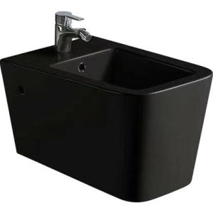 Биде подвесное SantiLine SL-50 прямоугольное, черное, матовое