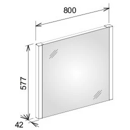 Зеркало с подсветкой Keuco Royal Reflex 80 14296002500