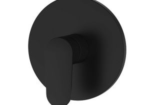 Смеситель для душа (внешняя и скрытая часть) Aquatek AQ1866MB Ника, черный матовый