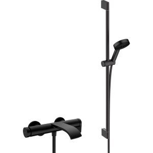 Смеситель для ванны с душем Hansgrohe Vivenis 75420670 + Душевой гарнитур Hansgrohe Pulsify Relaxation 105 3jet 24170670 матовый