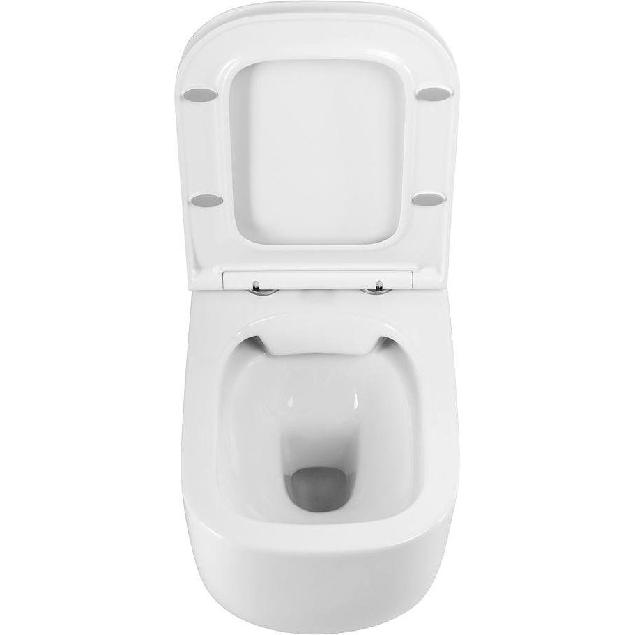 Купить Унитаз подвесной Art&Max Monza AM232CHR/SC с микролифтом, белый в Москве с доставкой Унитаз подвесной Art&Max Monza AM232CHR/SC с микролифтом, белый