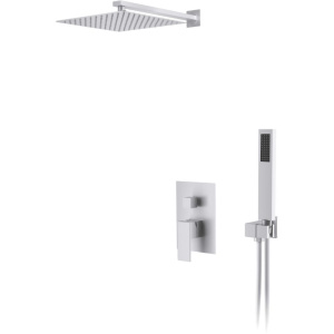 Душевой комплект D&K Bayern.Liszt DA1515708A04 С ВНУТРЕННЕЙ ЧАСТЬЮ, белый матовый