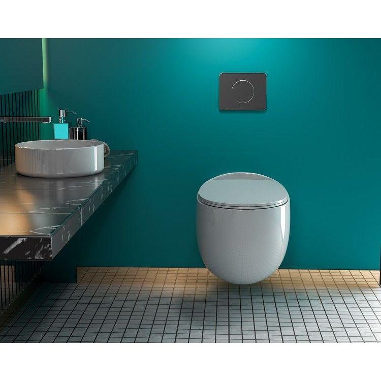 Купить Унитаз подвесной Art&Max Forli AM020CHR/SC с микролифтом, белый в Москве с доставкой Унитаз подвесной Art&Max Forli AM020CHR/SC с микролифтом, белый