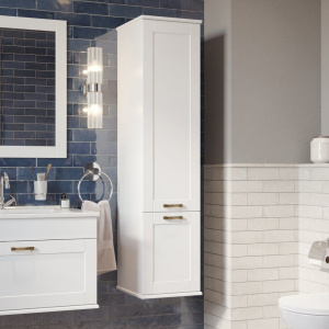 Шкаф-пенал Sanflor Ванесса R, подвесной, белый