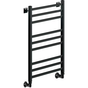 Полотенцесушитель водяной Ника Modern ЛМ 5 80/40, черный матовый