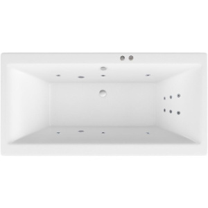 Акриловая ванна Excellent Pryzmat WAEX.PRY16.LINE 160x75 см, с гидромассажем, с каркасом, со сливом-переливом