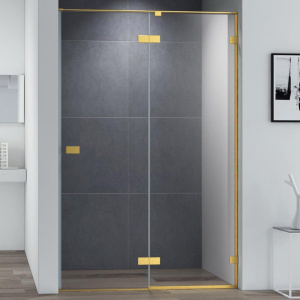 Душевая дверь в нишу Cezares Bellagio BELLAGIO-B-12-120-C-BORO 120 см, брашированное золото