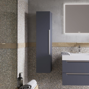 Шкаф-пенал Aqwella Cube серый Шкаф-пенал Aqwella Cube серый