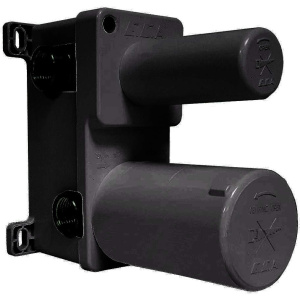 Скрытая часть для смесителя E.C.A. 102166301C1EX 3 режима, чёрный матовый