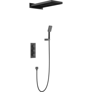 Душевой комплект Timo Petruma SX-5039/03SM с термостатом, черный