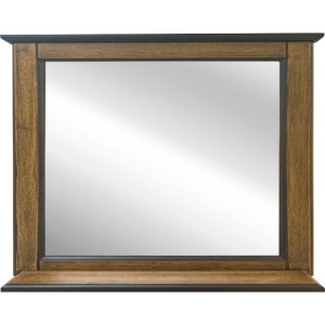 Зеркало Misty Винтаж 100 дуб, с полкой