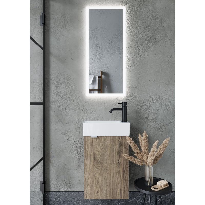 Купить Мебель для ванной комнаты Sancos Mini 35 R подвесная, дуб чарльстон в Москве с доставкой Мебель для ванной комнаты Sancos Mini 35 R подвесная, дуб чарльстон