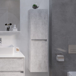 Шкаф-пенал Grossman Эдванс 35 цемент светлый, универсальный