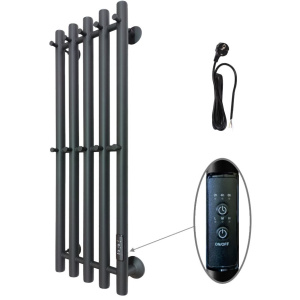 Полотенцесушитель электрический Маргроид Inaro 80х24 черный матовый