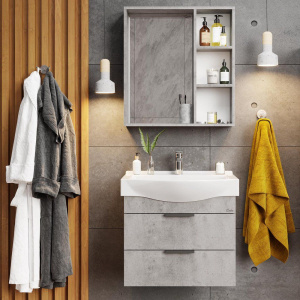 Мебель для ванной Onika Девис 65.13 бетон чикаго Мебель для ванной Onika Девис 65.13 бетон чикаго