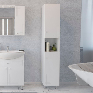 Шкаф-пенал SanStar Июнь напольный, белый