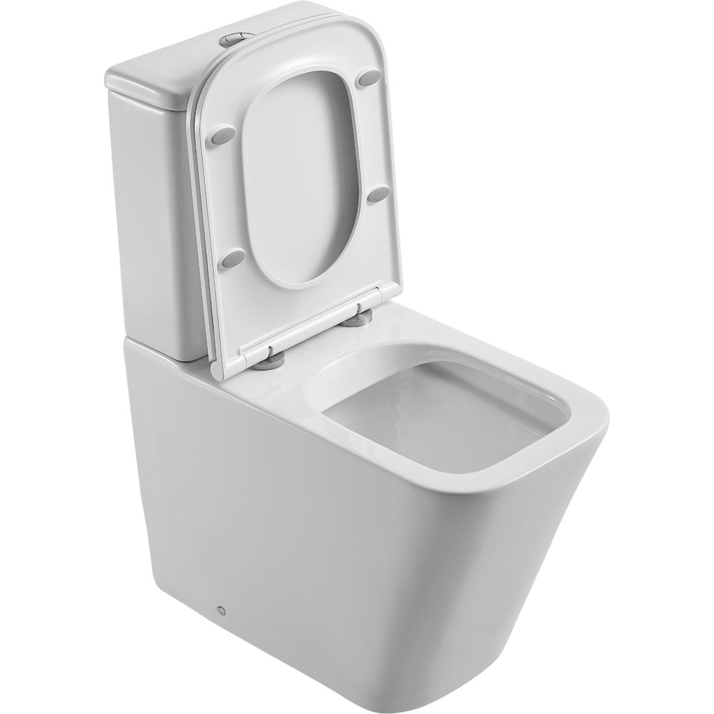 Купить Унитаз-компакт D&K Berlin безободковый, с микролифтом в Москве с доставкой Унитаз-компакт D&K Berlin безободковый, с микролифтом