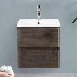 Тумба с раковиной BelBagno Albano-Cer 60 подвесная, robere nature grigio Тумба с раковиной BelBagno Albano-Cer 60 подвесная, robere nature grigio