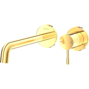 Смеситель для раковины Teska Atlas E5707 С ВНУТРЕННЕЙ ЧАСТЬЮ, золото
