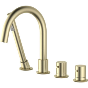 Термостатический смеситель Timo Saona 2330/17Y на борт ванны, матовое золото Термостатический смеситель Timo Saona 2330/17Y на борт ванны, матовое золото