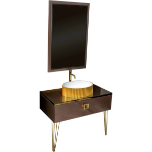 Мебель для ванной Armadi Art Lucido 100 лиловая, раковина 878-G Мебель для ванной Armadi Art Lucido 100 лиловая, раковина 878-G