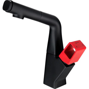 Смеситель для кухни Lemark Soul LM6008BR черный, красный