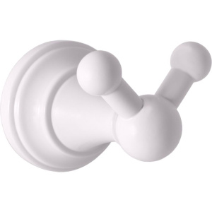 Крючок Rav Slezak Morava MKA0102B двойной, белый глянцевый