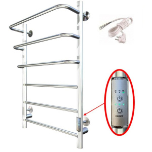 Полотенцесушитель электрический Тругор Пэк 19 80х50 с выключателем, хром Полотенцесушитель электрический Тругор Пэк 19 80х50 с выключателем, хром