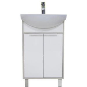 Тумба с раковиной Aquaton Рико 50 1A2124K1RIB90 белая, ясень фабрик Тумба с раковиной Aquaton Рико 50 1A2124K1RIB90 белая, ясень фабрик