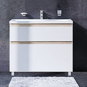 Тумба с раковиной AM.PM X-Joy 100, напольная, белый глянец