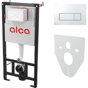 Система инсталляции для унитазов AlcaPlast AM101/1120-4:1 RU M571-0001 кнопка смыва хром