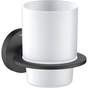 Стакан Акватек Оберон AQ4204MB матовый черный